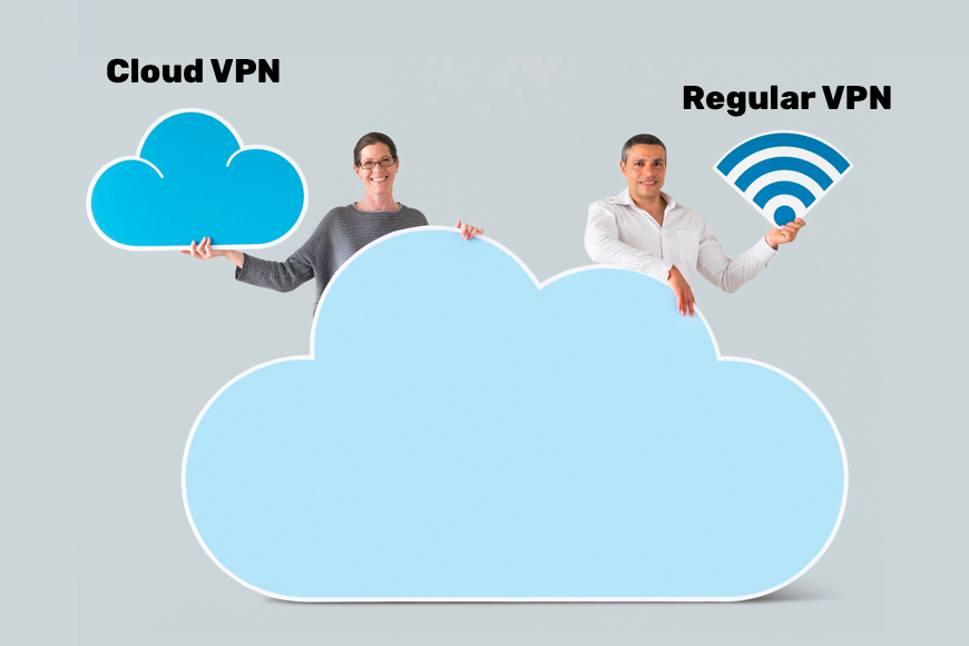 What is a Cloud VPN and how is it different from a regular VPN?
