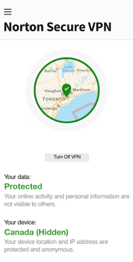 Norton Secure VPN Server Location details